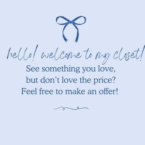 WELCOME TO MY POSHMARK CLOSET!